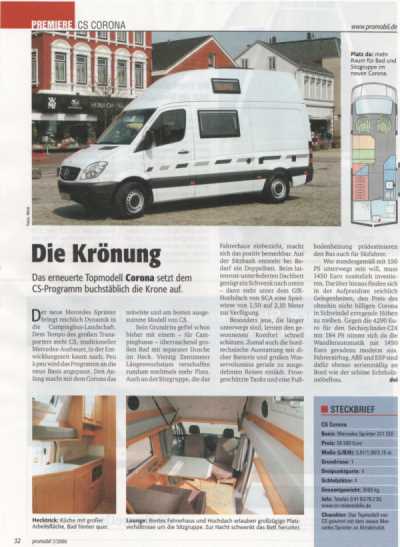 Testbericht in Pro Mobil 7/2007: